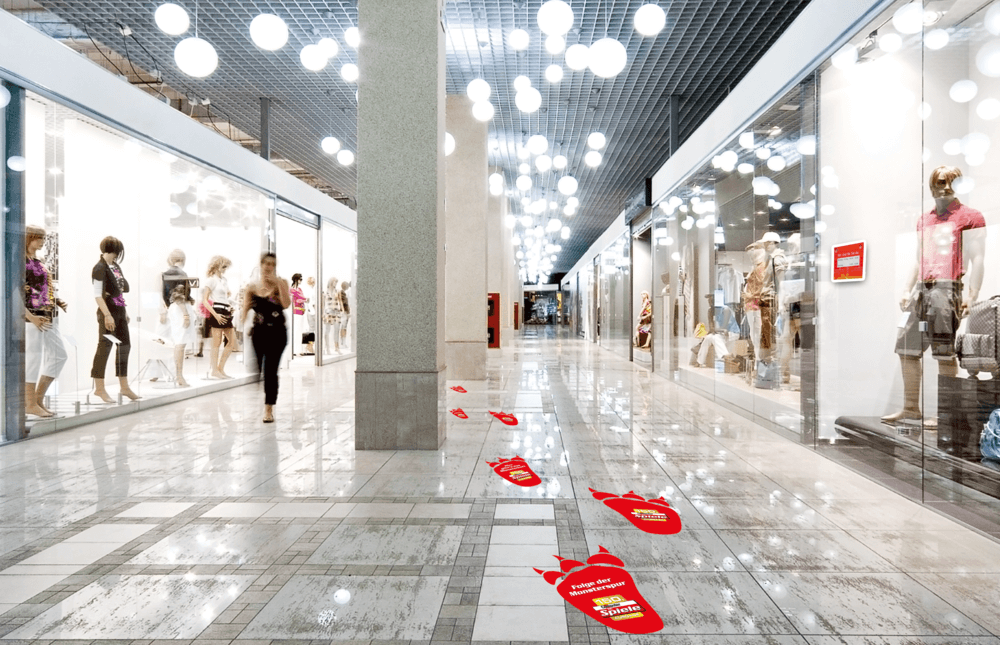 Fußbodenaufkleber für einen starken Auftritt